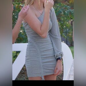 Light green bodycon dress